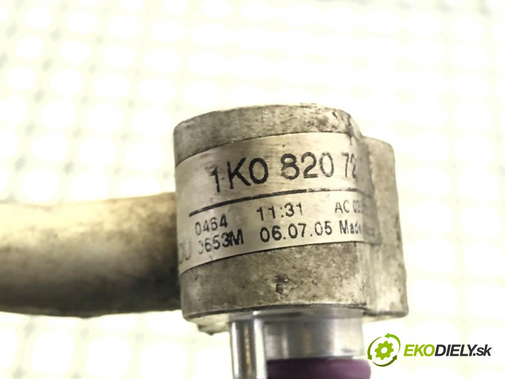 VW JETTA III (1K2) 2004 - 2013    1.9 TDI 77 kW [105 KM] olej napędowy 2005 - 2010  rúrka klimatizácie 1K0820721C (Rúrky klimatizácie)