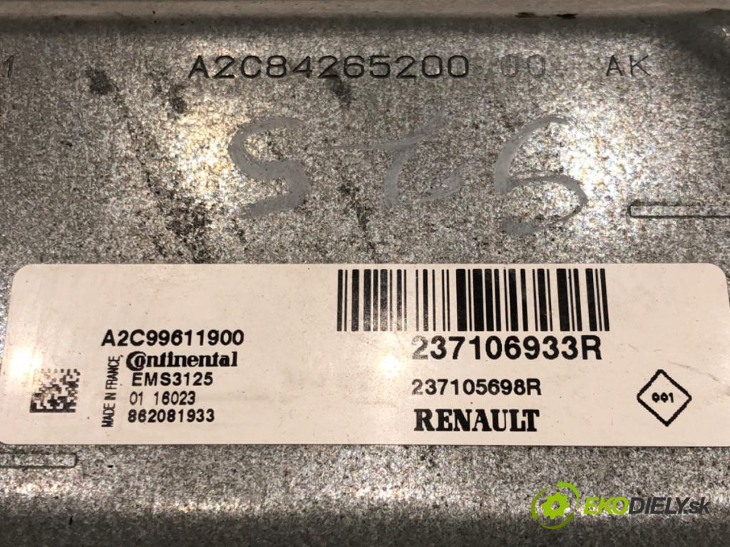 DACIA LODGY (JS_) 2012 - 2022    1.6 SCe 100 75 kW [102 KM] benzyna 2015 - 2022  riadiaca jednotka Motor 237106933R (Riadiace jednotky)