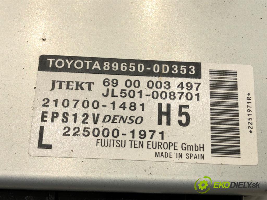 TOYOTA YARIS Nadwozie pełne / liftback (_P13_) 2012 - 2022    1.5 Hybrid (NHP130) 55 kW [75 KM] Hybryda silnik benzynowy / elektryczny 2015 - 2022  Modul servočerpadlo 89650-0D353 (Ostatné)