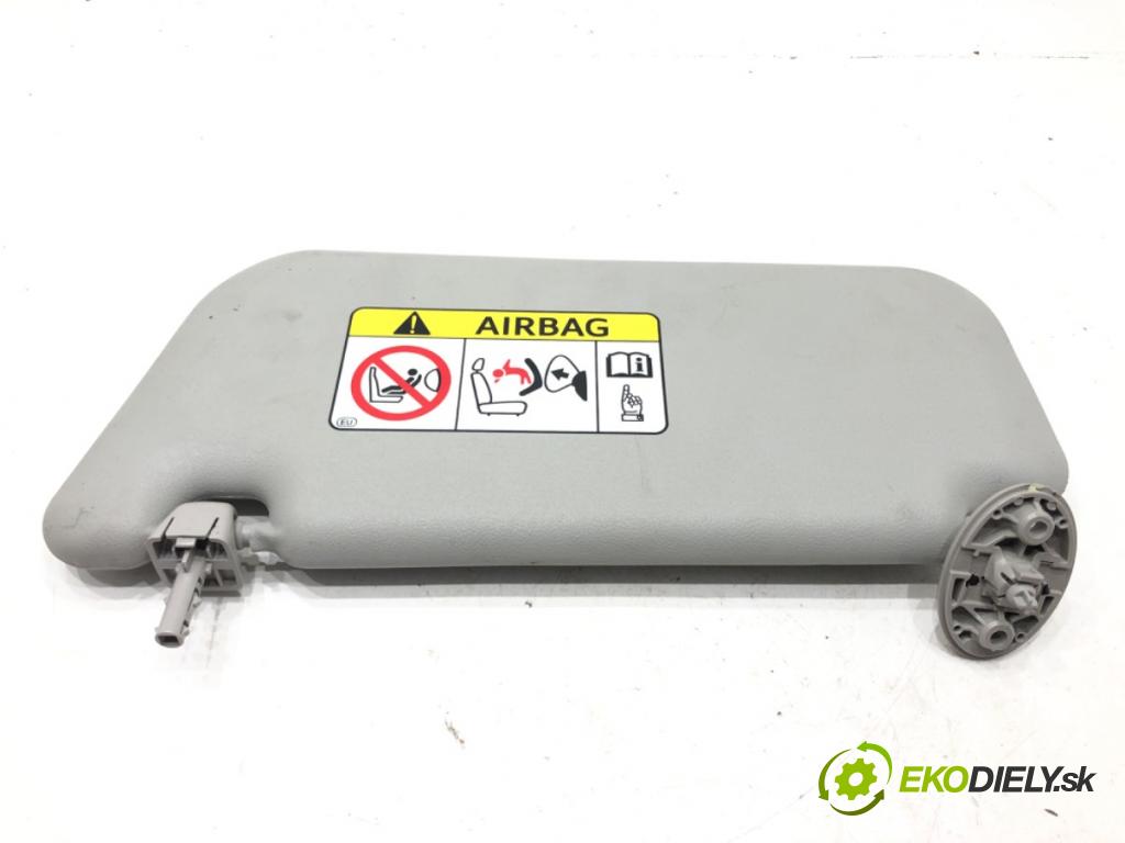 TOYOTA YARIS Nadwozie pełne / liftback (_P13_) 2012 - 2022    1.5 Hybrid (NHP130) 55 kW [75 KM] Hybryda silnik benzynowy / elektryczny 2015 - 2022  Clona slnečná pravy