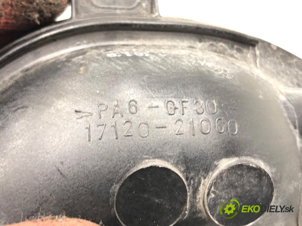 TOYOTA YARIS Nadwozie pełne / liftback (_P13_) 2012 - 2022    1.5 Hybrid (NHP130) 55 kW [75 KM] Hybryda silnik benzynowy / elektryczny 2015 - 2022  Potrubie sacie, sanie 17120-21060 (Sacie potrubia)