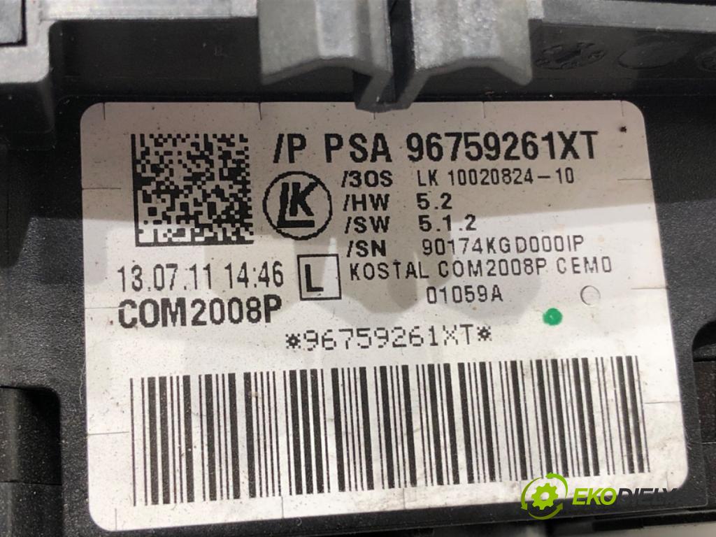 PEUGEOT 508 SW I (8E_) 2010 - 2018    1.6 HDi 82 kW [112 KM] olej napędowy 2010 - 2018  Prepínač kombinovaný 96759261XT (Prepínače, spínače, tlačidlá a ovládače kúrenia)