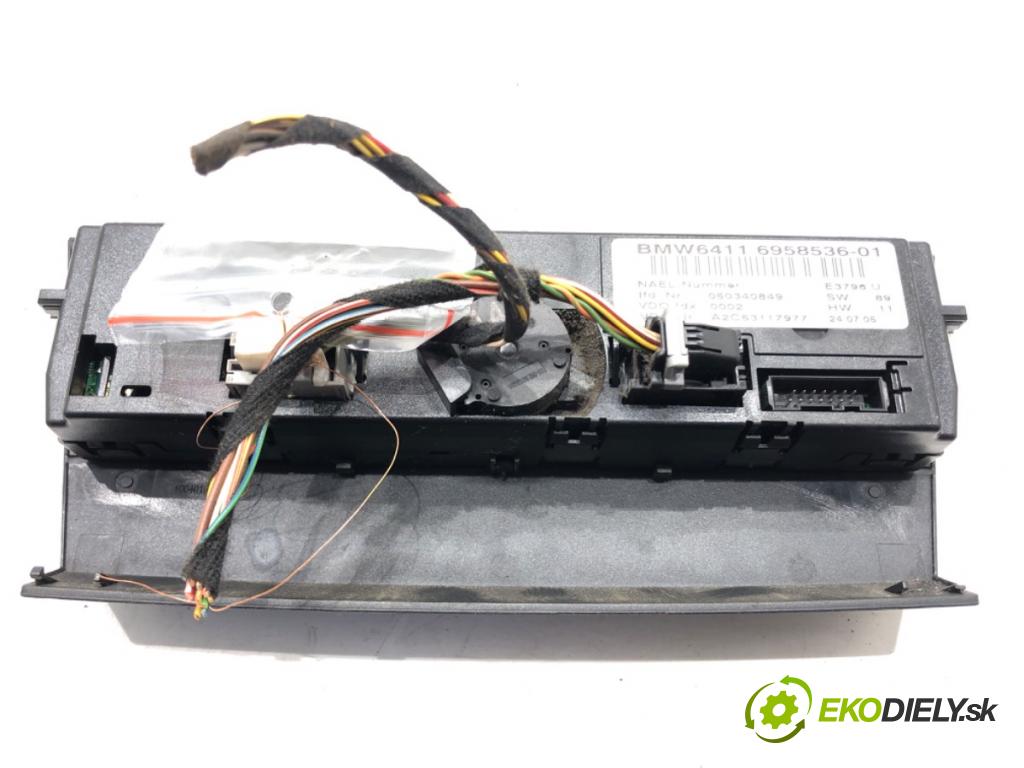 BMW 3 (E90) 2004 - 2012    320 d 120 kW [163 KM] olej napędowy 2004 - 2011  Panel ovládania kúrenia 6958536 (Prepínače, spínače, tlačidlá a ovládače kúrenia)