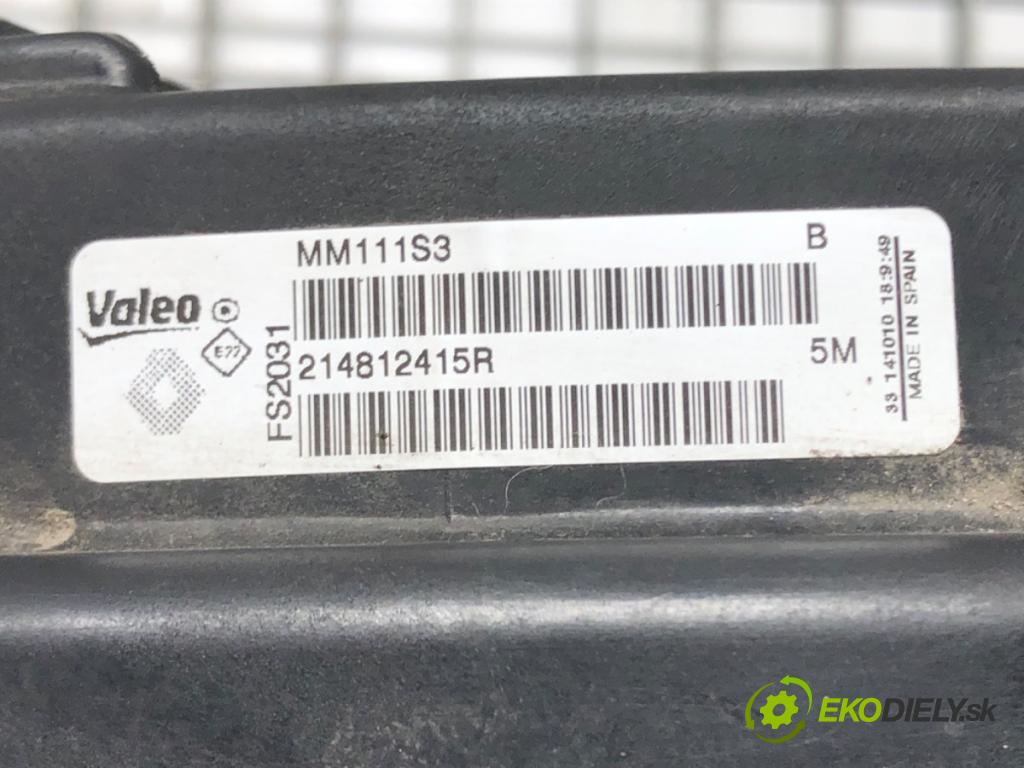 RENAULT MEGANE III liftback (BZ0/1_, B3_) 2008 - 2022    1.6 16V (BZ1B, BZ1H) 81 kW [110 KM] benzyna 2008 - 2022  Ventilátor chladiča 214812415R (Ventilátory)