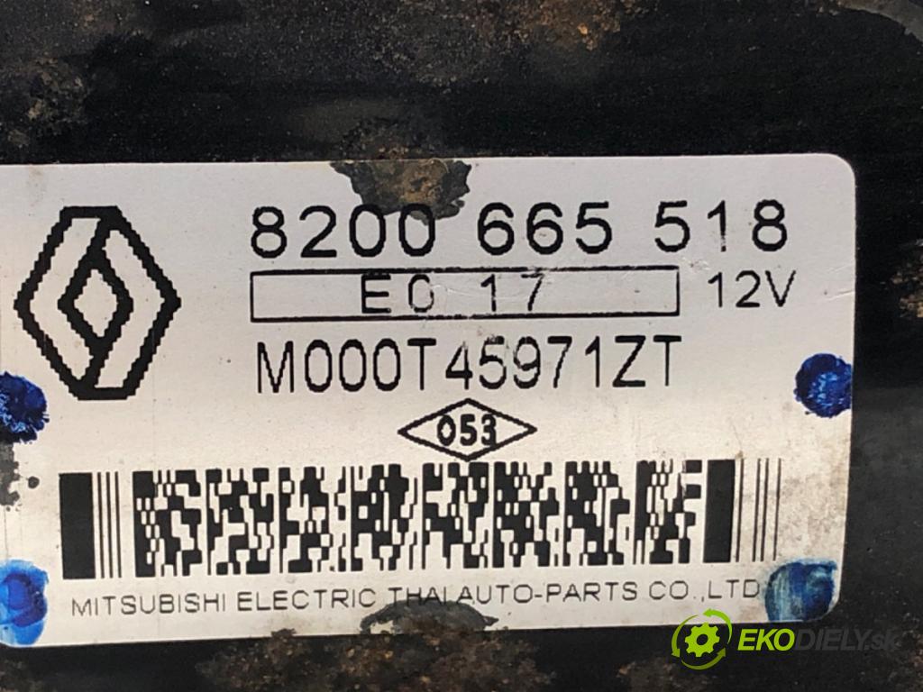 RENAULT MEGANE III liftback (BZ0/1_, B3_) 2008 - 2022    1.6 16V (BZ1B, BZ1H) 81 kW [110 KM] benzyna 2008 - 2022  Štartér 8200665518 (Štartéry)