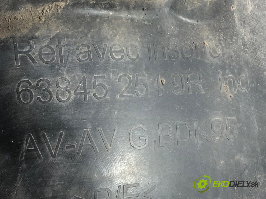 RENAULT MEGANE III liftback (BZ0/1_, B3_) 2008 - 2022    1.6 16V (BZ1B, BZ1H) 81 kW [110 KM] benzyna 2008 - 2022  podblatník levý přední část 638452549R
