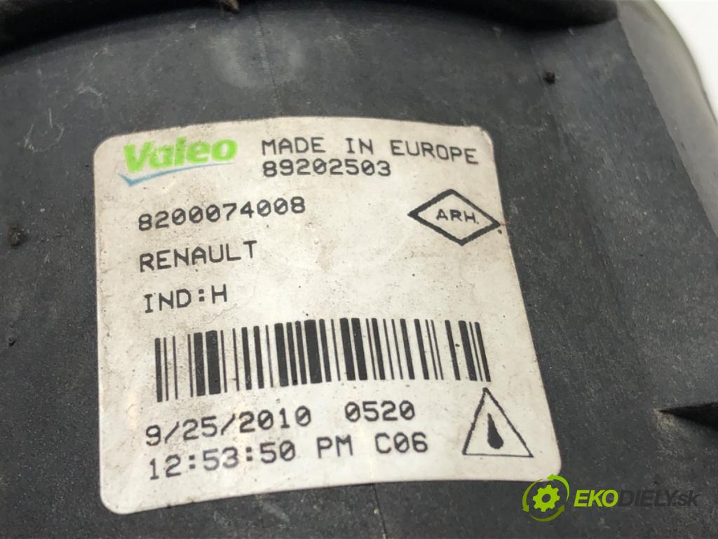 RENAULT MEGANE III liftback (BZ0/1_, B3_) 2008 - 2022    1.6 16V (BZ1B, BZ1H) 81 kW [110 KM] benzyna 2008 - 2022  hmlové svetlo, hmlovka pravý přední část 8200074008