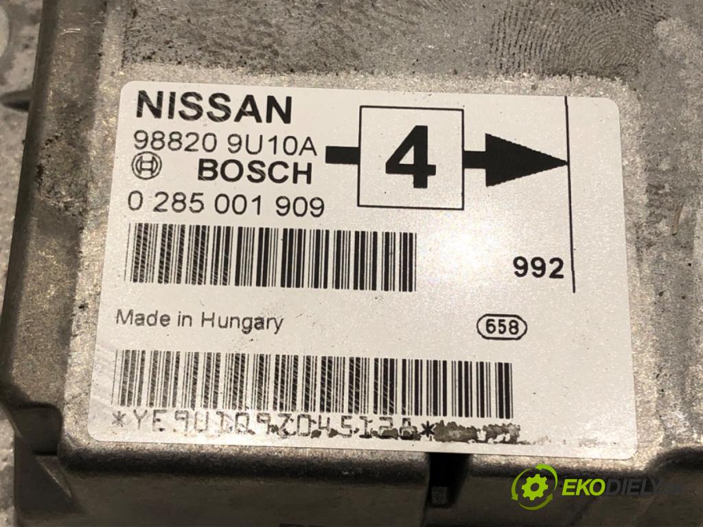 NISSAN NOTE (E11, NE11) 2005 - 2013    1.4 65 kW [88 KM] benzyna 2006 - 2012  senzor airbag 98820-9U10A (Snímače)