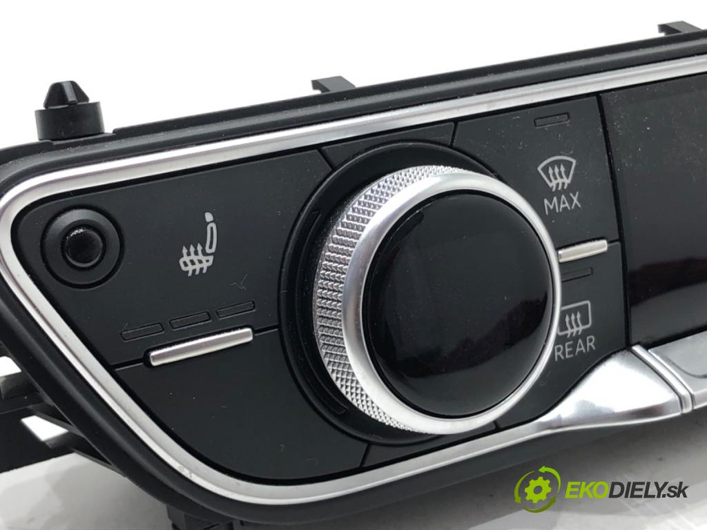 AUDI A4 B9 (8W2, 8WC) 2015 - 2022    35 TFSI Mild Hybrid 110 kW [150 KM] Hybryda silnik benzynowy / elektryczny 2018 - 2022  Panel ovládania kúrenia 8W0820043BJ (Prepínače, spínače, tlačidlá a ovládače kúrenia)