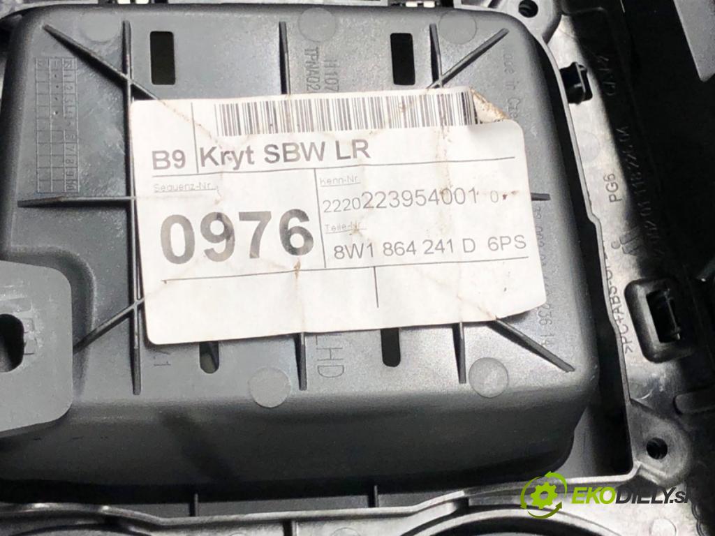 AUDI A4 B9 (8W2, 8WC) 2015 - 2022    35 TFSI Mild Hybrid 110 kW [150 KM] Hybryda silnik benzynowy / elektryczny 2018 - 2022  Tunel stredový Lakťová opierka 8W1863241D