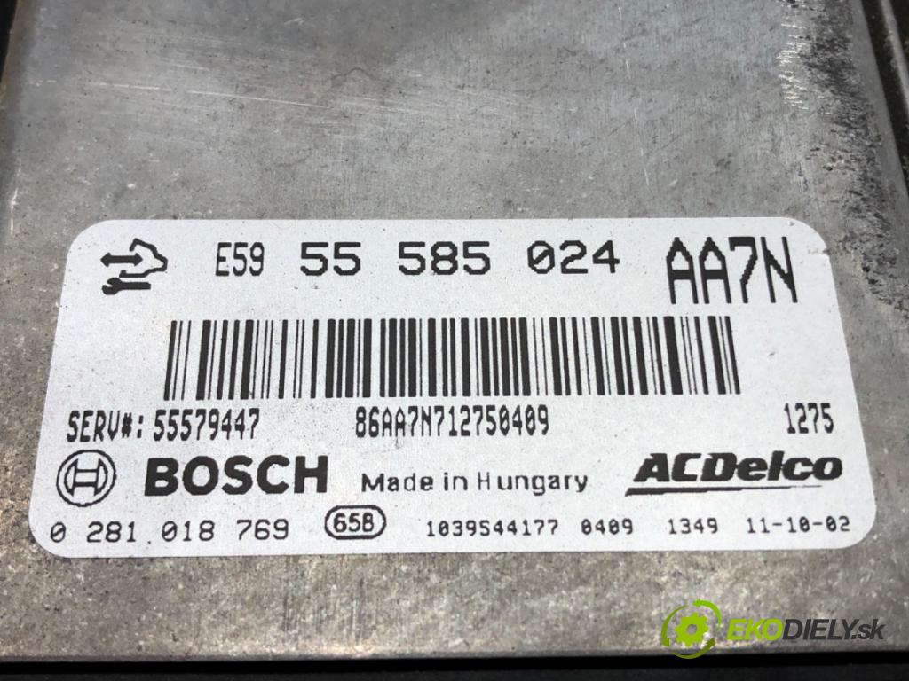 OPEL ASTRA J GTC 2011 - 2022    2.0 CDTI (08) 121 kW [165 KM] olej napędowy 2011 - 2015  riadiaca jednotka Motor 55585024 (Riadiace jednotky)