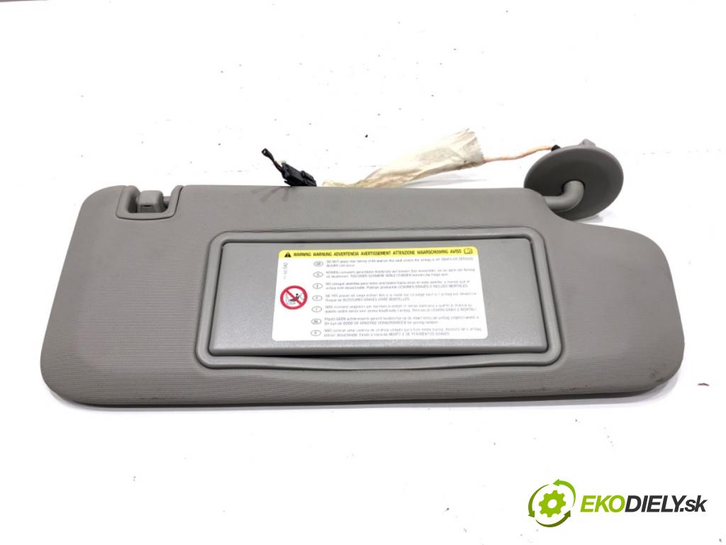 OPEL ASTRA J GTC 2011 - 2022    2.0 CDTI (08) 121 kW [165 KM] olej napędowy 2011 - 2015  Clona slnečná pravy 