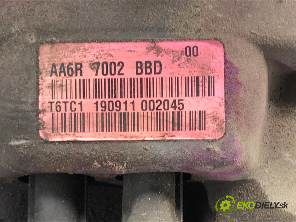 FORD FIESTA VI (CB1, CCN) 2008 - 2022    1.4 TDCi 50 kW [68 KM] olej napędowy 2009 - 2012  Prevodovka AA6R7002BBD (Prevodovky)