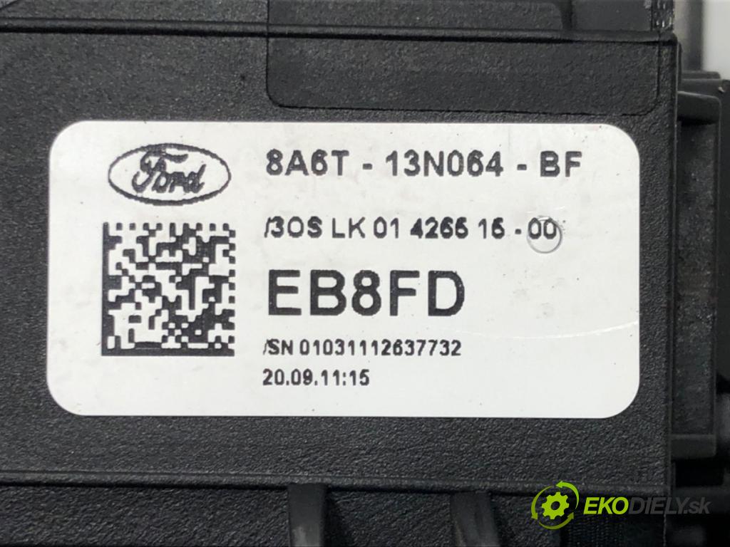 FORD FIESTA VI (CB1, CCN) 2008 - 2022    1.4 TDCi 50 kW [68 KM] olej napędowy 2009 - 2012  Prepínač kombinovaný 8A6T-13N064-BF (Prepínače, spínače, tlačidlá a ovládače kúrenia)