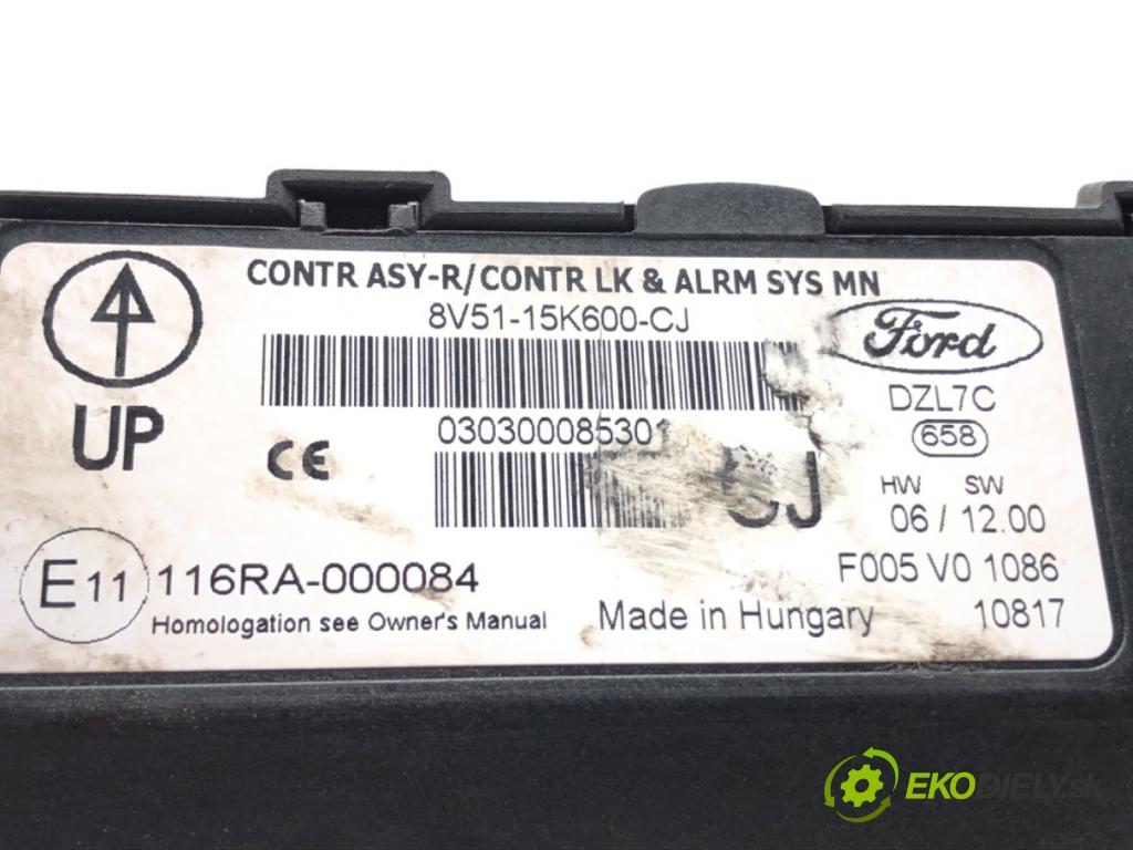 FORD FIESTA VI (CB1, CCN) 2008 - 2022    1.4 TDCi 50 kW [68 KM] olej napędowy 2009 - 2012  Modul komfortu 8V51-15K600-CJ (Moduly komfortu)