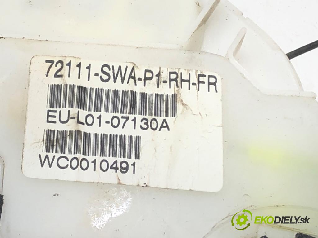 HONDA CR-V III (RE_) 2006 - 2022    2.0 i-VTEC (RE5, RE1) 110 kW [150 KM] benzyna 2007 - 2012  zámok dveře pravý přední část 72111-SWA-P1
