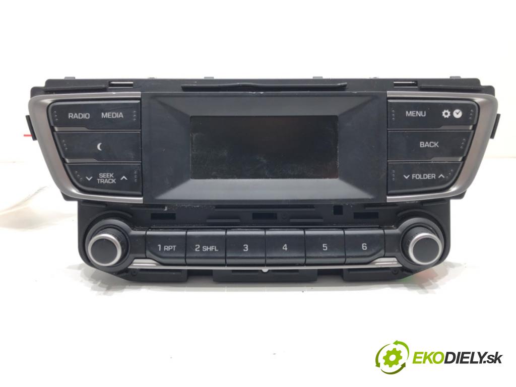 HYUNDAI i20 II (GB, IB) 2014 - 2022    1.2 62 kW [84 KM] benzyna 2014 - 2022  RADIO 96150C8WY0RDR (Audio zariadenia)