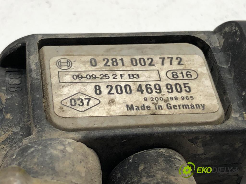 RENAULT LAGUNA III (BT0/1) 2007 - 2015    2.0 dCi (BT01, BT08, BT09, BT0E, BT0K, BT12, BT1C, BT1D,... 110 kW [150 KM] olej napędowy 2007 - 20  snímač tlaku spalín 0281002772