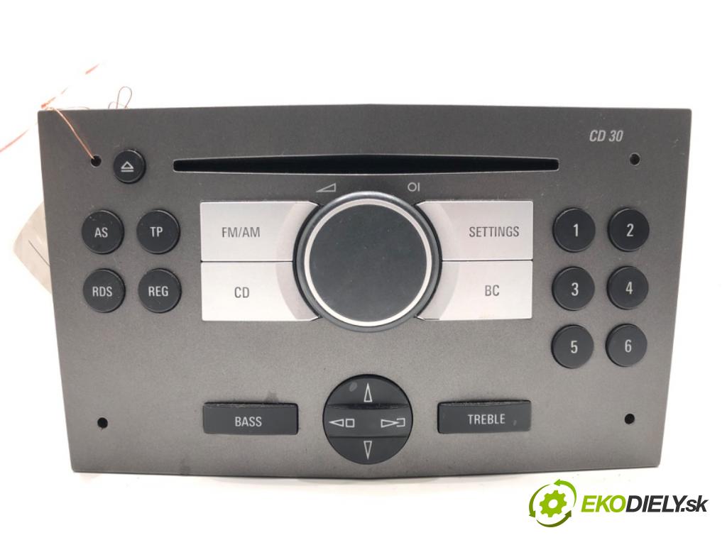 OPEL ASTRA H Kombi (A04) 2004 - 2014    1.4 (L35) 66 kW [90 KM] benzyna 2004 - 2010  RADIO 93183902 (Audio zariadenia)