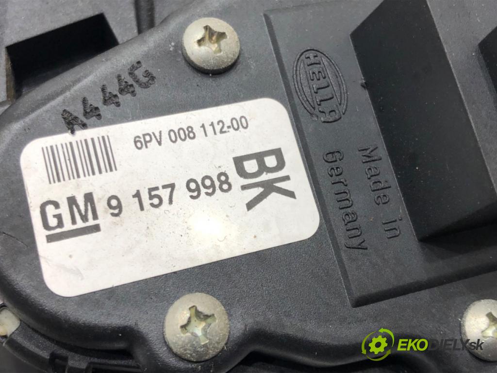 OPEL ASTRA H Kombi (A04) 2004 - 2014    1.4 (L35) 66 kW [90 KM] benzyna 2004 - 2010  Potenciometer plynu 9157998 (Pedále)