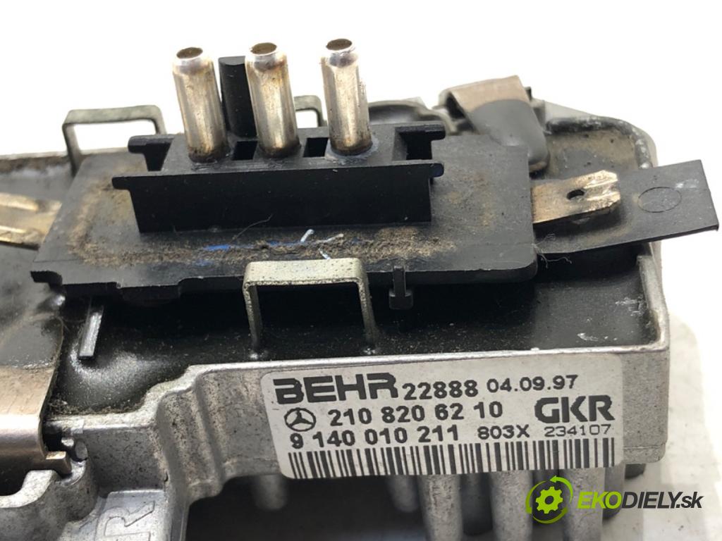 MERCEDES-BENZ KLASA E (W210) 1995 - 2003    E 200 (210.035) 100 kW [136 KM] benzyna 1995 - 2000  Odpor, rezistor kúrenia vzduchu 2108206210 (Odpory (rezistory) kúrenia)