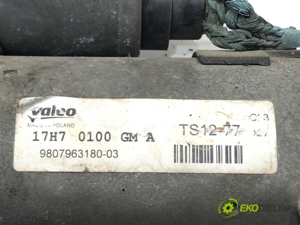 CITROEN C-ELYSEE (DD_) 2012 - 2022    1.6 VTi 115 85 kW [115 KM] benzyna 2012 - 2022  Štartér 9807963180 (Štartéry)