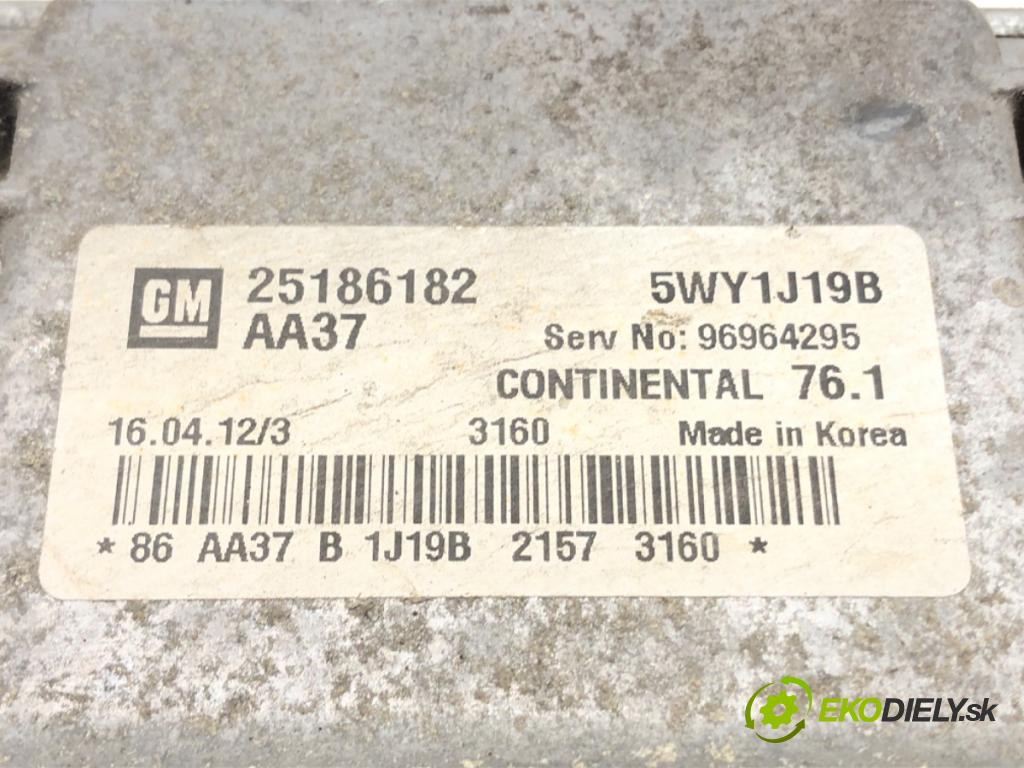 CHEVROLET CRUZE (J300) 2009 - 2022    1.6 91 kW [124 KM] benzyna 2009 - 2022  riadiaca jednotka Motor 25186182 (Riadiace jednotky)