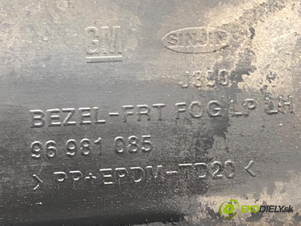 CHEVROLET CRUZE (J300) 2009 - 2022    1.6 91 kW [124 KM] benzyna 2009 - 2022  mří nárazníka levý přední část 96981085