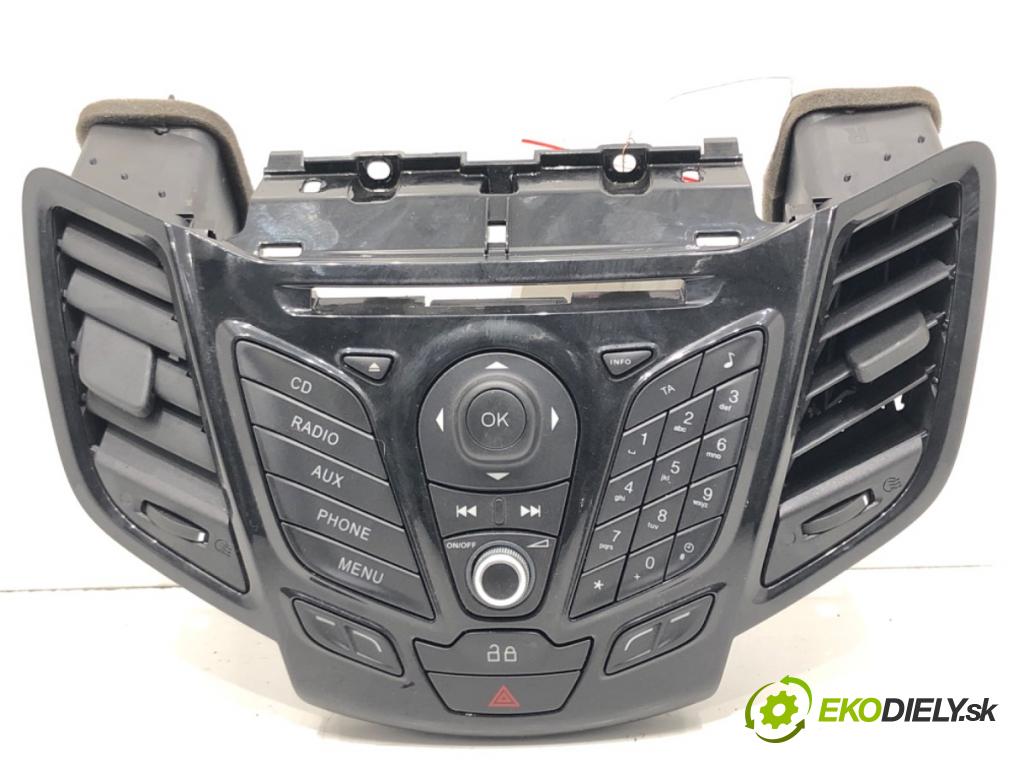 FORD FIESTA VI (CB1, CCN) 2008 - 2022    1.0 EcoBoost 74 kW [100 KM] benzyna 2013 - 2022  Panel ovládania radia 8A61-18A802-BJW (Prepínače, spínače, tlačidlá a ovládače kúrenia)