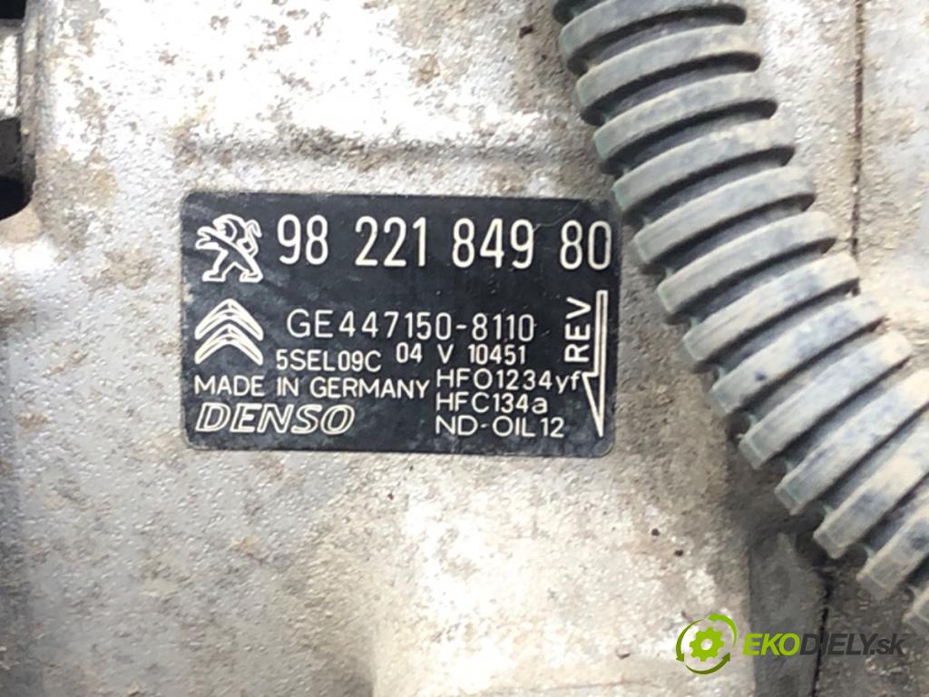 PEUGEOT 208 I (CA_, CC_) 2012 - 2022    1.2 VTI 82 60 kW [82 KM] benzyna 2012 - 2022  kompresor klimatizace 9822184980 (Kompresory)