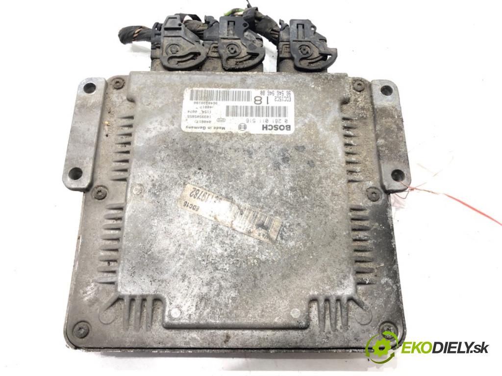 PEUGEOT 607 (9D, 9U) 2000 - 2022    2.2 HDi 98 kW [133 KM] olej napędowy 2000 - 2006  riadiaca jednotka Motor 0281011516 (Riadiace jednotky)