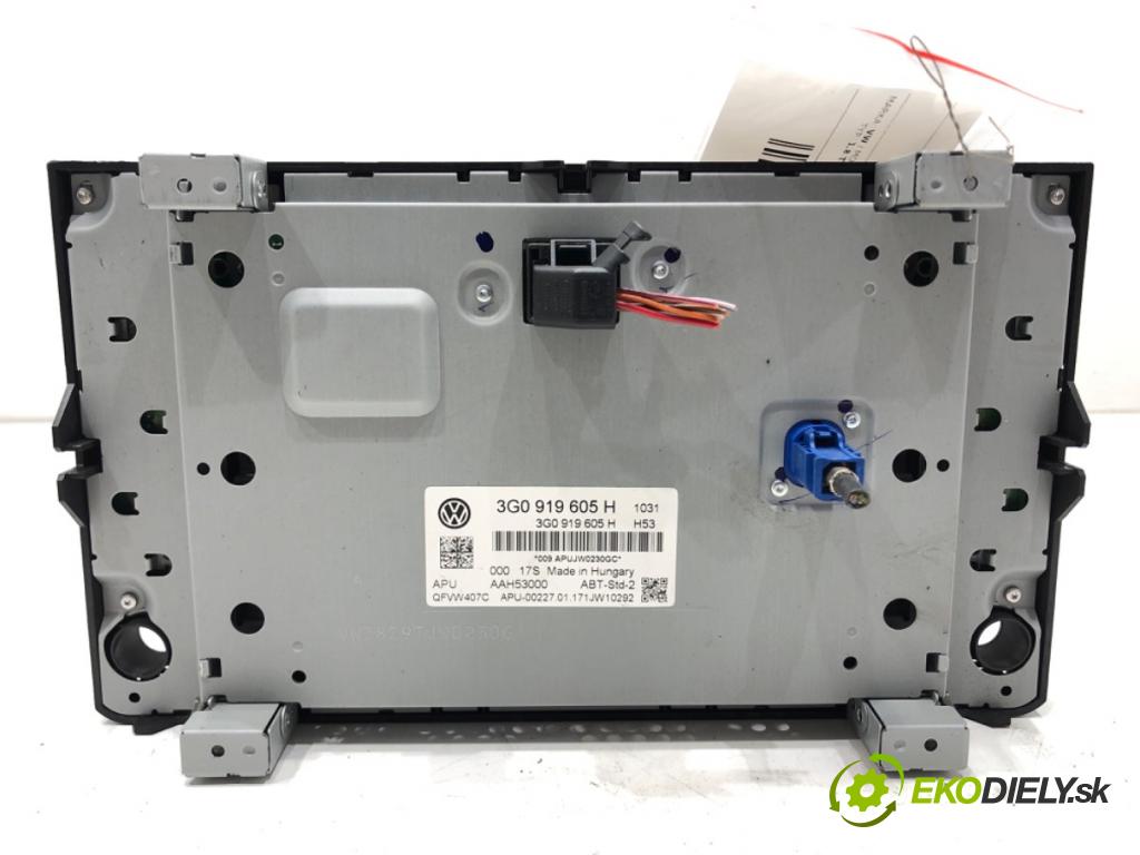 VW GOLF VII (5G1, BQ1, BE1, BE2) 2012 - 2022    1.8 TSI 125 kW [170 KM] benzyna 2013 - 2022  RADIO 3G0919605H (Audio zariadenia)