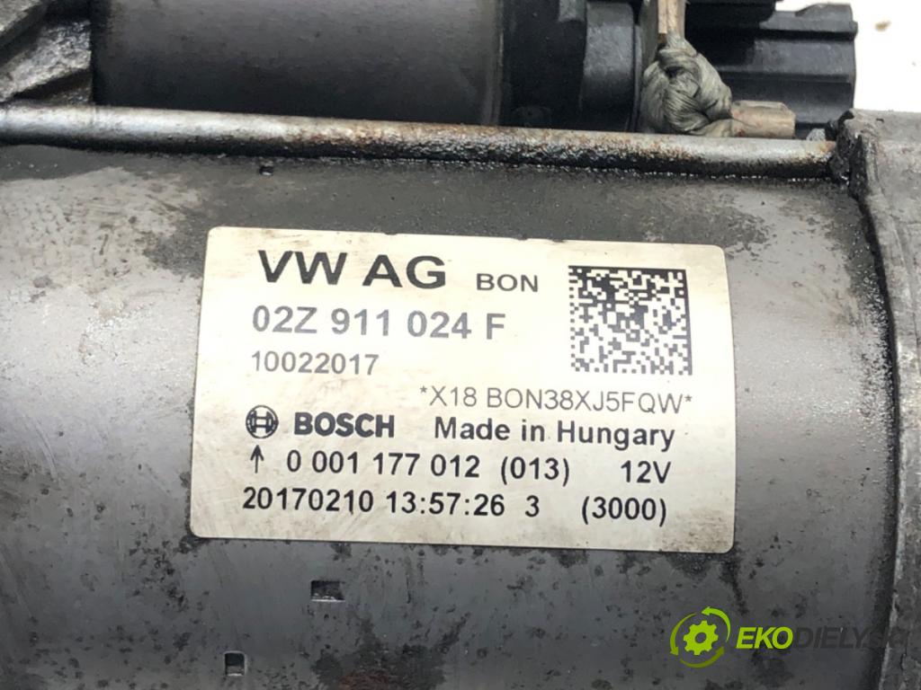VW GOLF VII (5G1, BQ1, BE1, BE2) 2012 - 2022    1.8 TSI 125 kW [170 KM] benzyna 2013 - 2022  Štartér 02Z911024F (Štartéry)