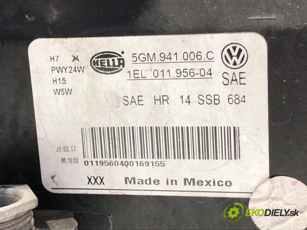 VW GOLF VII (5G1, BQ1, BE1, BE2) 2012 - 2022    1.8 TSI 125 kW [170 KM] benzyna 2013 - 2022  Svetlomet pravy predný usa 5GM941006C