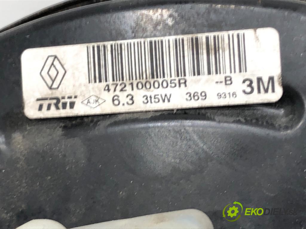 RENAULT MEGANE III Hatchback Van (BZ_) 2008 - 2015    1.5 dCi (BZ0D, BZ1G, BZ1F, BZ1M, BZ1W, BZ0R, BZ10) 81 kW [110 KM] olej napędowy 2009 - 2015  Posilovač bŕzd 472100005R