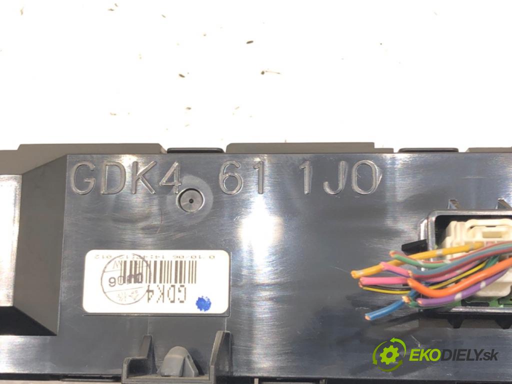 MAZDA 6 Kombi (GH) 2007 - 2013    2.2 MZR-CD (GH10) 120 kW [163 KM] olej napędowy 2008 - 2013  Dislpej GDK4611J0 (Prístrojové dosky, displeje)