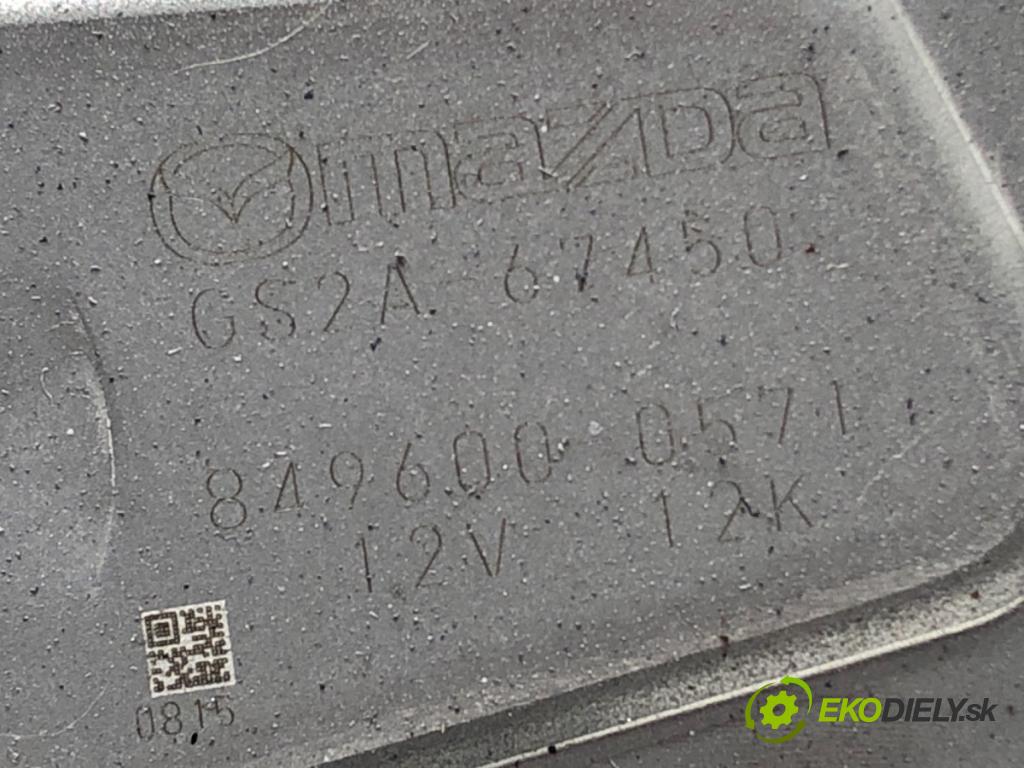 MAZDA 6 Kombi (GH) 2007 - 2013    2.2 MZR-CD (GH10) 120 kW [163 KM] olej napędowy 2008 - 2013  Motor stieračov zad GS2A67450
