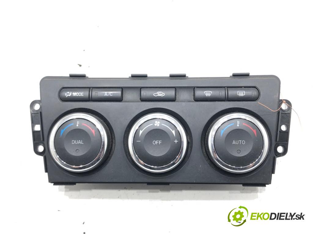 MAZDA 6 Kombi (GH) 2007 - 2013    2.2 MZR-CD (GH10) 120 kW [163 KM] olej napędowy 2008 - 2013  Panel ovládania kúrenia GDN361190A (Prepínače, spínače, tlačidlá a ovládače kúrenia)