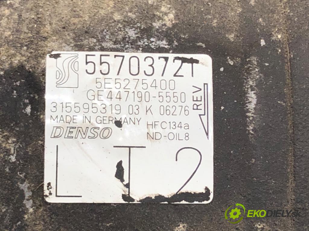 OPEL CORSA D (S07) 2006 - 2014    1.7 CDTI (L08, L68) 92 kW [125 KM] olej napędowy 2006 - 2011  kompresor klimatizace 55703721 (Kompresory)