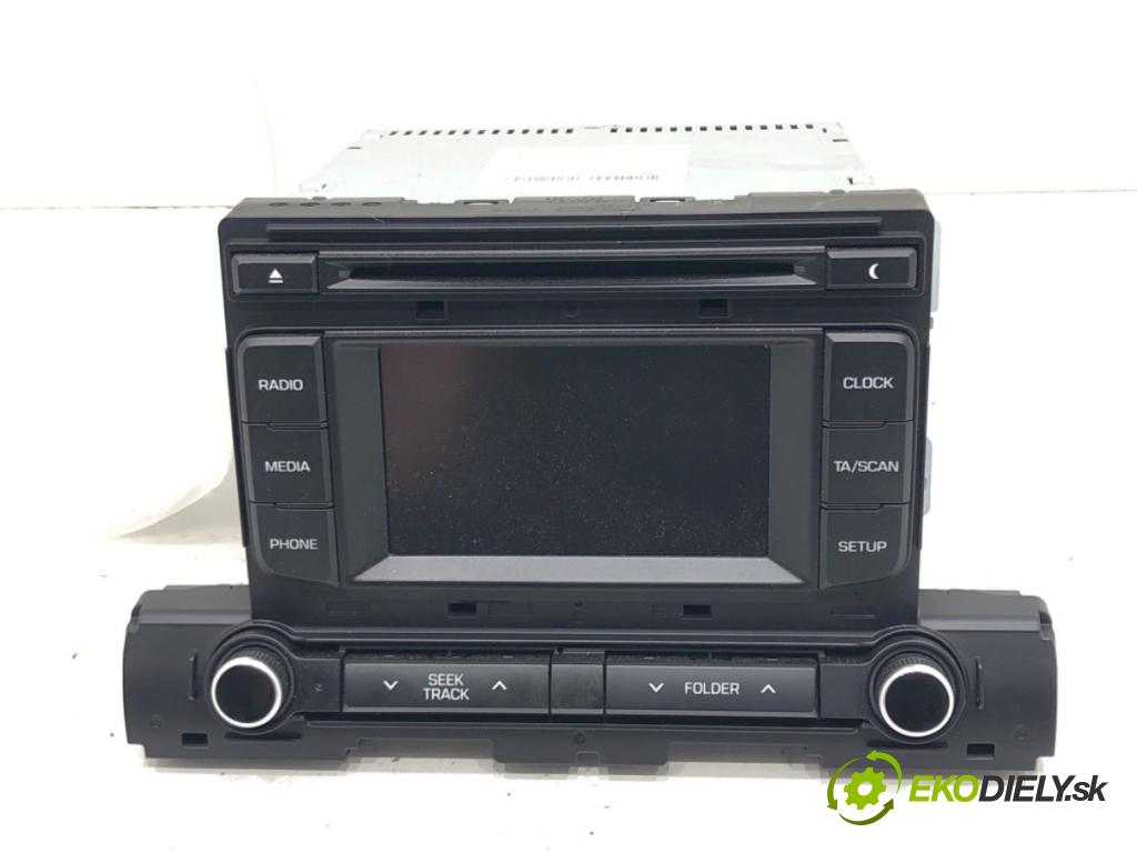 HYUNDAI ELANTRA VI sedan (AD, ADA) 2015 - 2022    1.6 94 kW [128 KM] benzyna 2016 - 2022  RADIO 96180F2700 (Audio zariadenia)