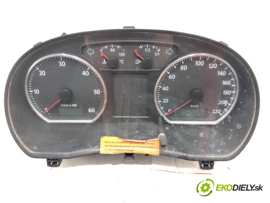 VW POLO (9N_, 9A_) 2001 - 2014    1.4 TDI 51 kW [70 KM] olej napędowy 2005 - 2009  Prístrojovka 6Q0920804K (Prístrojové dosky, displeje)