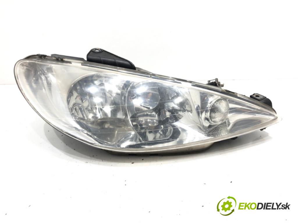 PEUGEOT 206 CC (2D) 2000 - 2008    1.6 16V (2DNFUF, 2DNFUR) 80 kW [109 KM] benzyna 2000 - 2007  Svetlomet pravy predný 9628666780