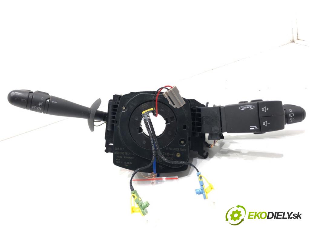 RENAULT LAGUNA II (BG0/1_) 2001 - 2007    2.0 16V Turbo (BG0S, BG1L, BG1M) 120 kW [163 KM] benzyna 2003 - 2005  Prepínač kombinovaný 8200260781 (Prepínače, spínače, tlačidlá a ovládače kúrenia)