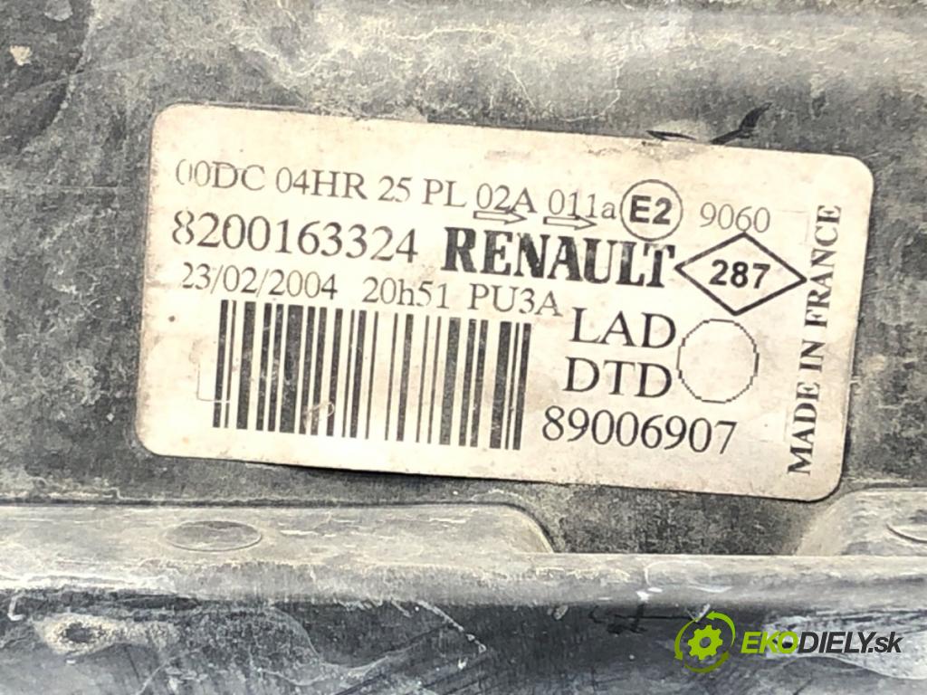 RENAULT LAGUNA II (BG0/1_) 2001 - 2007    2.0 16V Turbo (BG0S, BG1L, BG1M) 120 kW [163 KM] benzyna 2003 - 2005  Svetlomet pravy predný XENON 8200163324