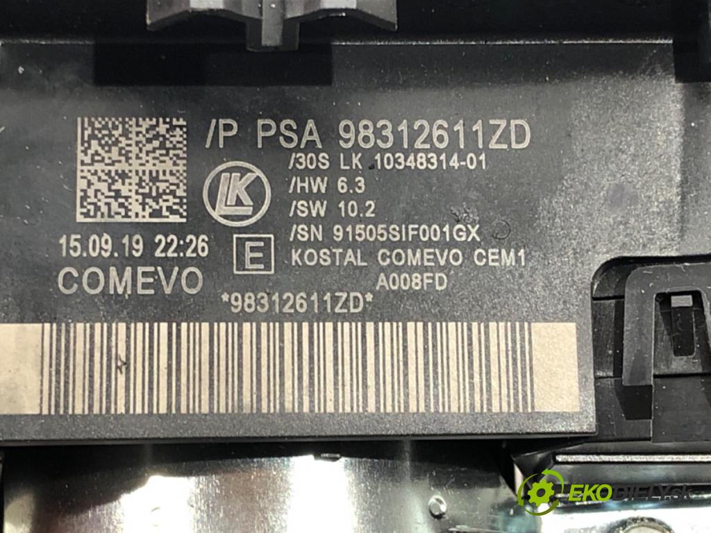 PEUGEOT PARTNER Nadwozie pełne/minivan (K9) 2018 - 2022    1.5 BlueHDi 100 75 kW [102 KM] olej napędowy 2019 - 2022  Prepínač kombinovaný 98312611ZD (Prepínače, spínače, tlačidlá a ovládače kúrenia)