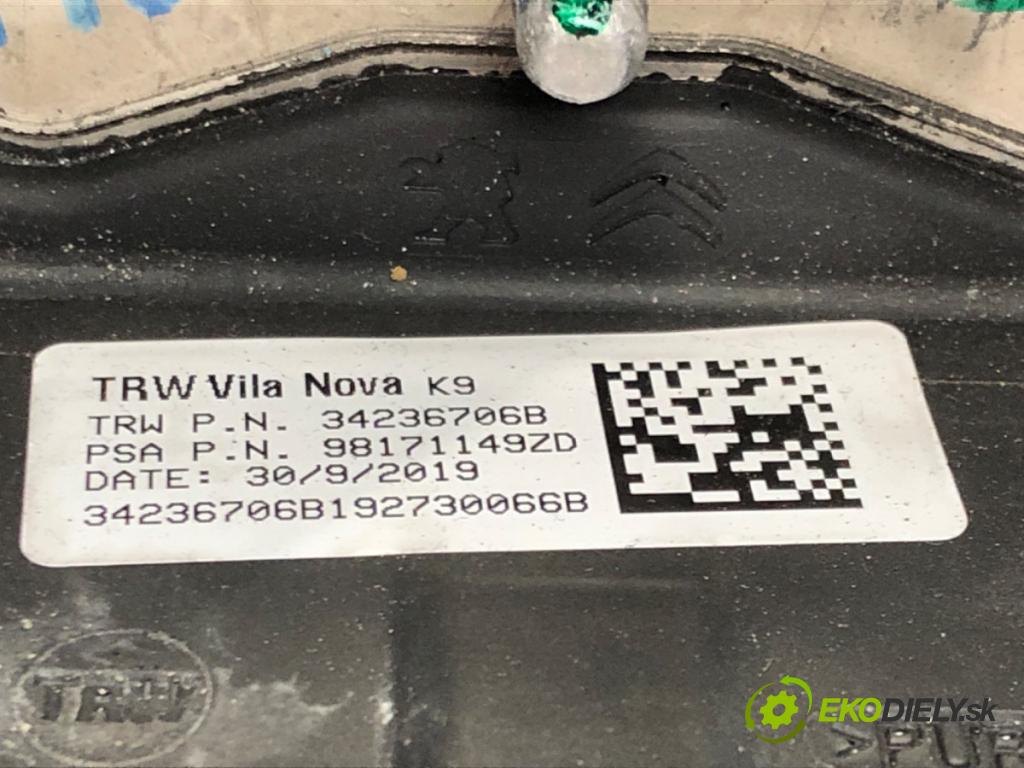 PEUGEOT PARTNER Nadwozie pełne/minivan (K9) 2018 - 2022    1.5 BlueHDi 100 75 kW [102 KM] olej napędowy 2019 - 2022  Volant 98171149ZD (Volanty)