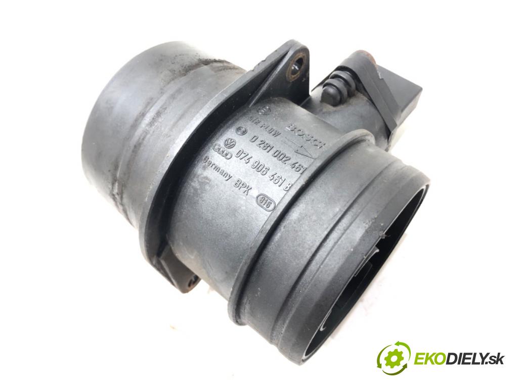 AUDI A6 C5 Avant (4B5) 1997 - 2005    1.9 TDI 96 kW [130 KM] olej napędowy 2001 - 2005  Váha vzduchu 0281002461 074906461B (Váhy vzduchu)