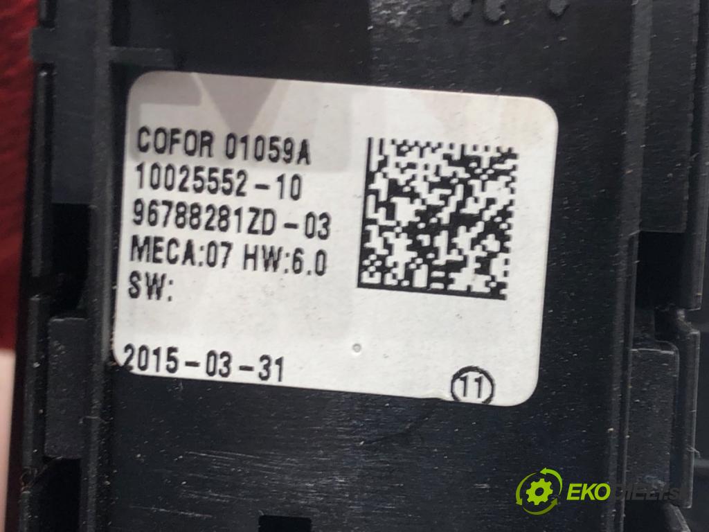 PEUGEOT 308 SW II (LC_, LJ_, LR_, LX_, L4_) 2014 - 2021    1.6 BlueHDi 120 88 kW [120 KM] olej napędowy 2014 - 2021  Prepínač okien 96788281ZD (Prepínače, spínače, tlačidlá a ovládače kúrenia)