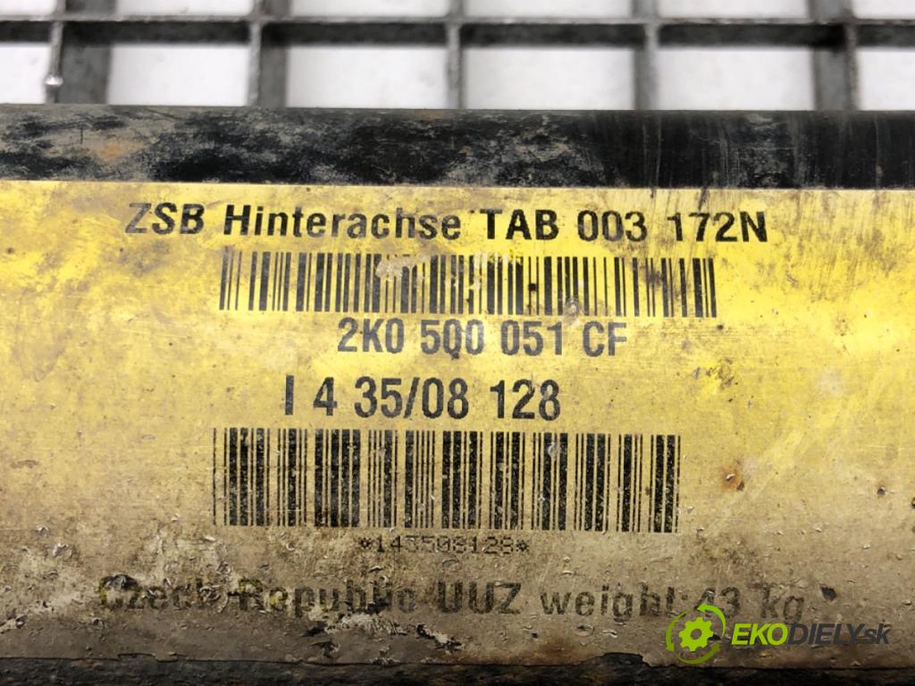 VW CADDY III Nadwozie pełne/minivan 2008 51 kW 2.0 SDI 1968 výztuha zadní část