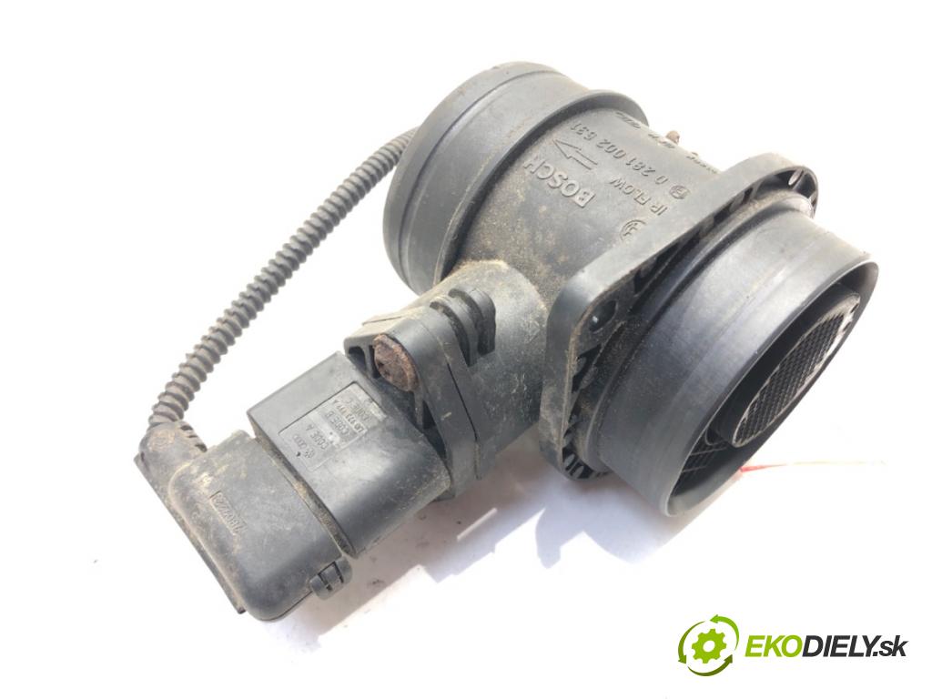 VW CADDY III Nadwozie pełne/minivan (2KA, 2KH, 2CA, 2CH) 2004 - 2015    2.0 SDI 51 kW [70 KM] olej napędowy 2004 - 2010  Váha vzduchu 0281002531 (Váhy vzduchu)